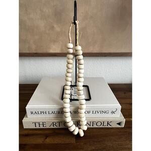 Vintage African Bead Strand White Bone